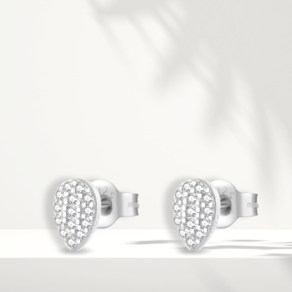 Orecchini in argento bianco