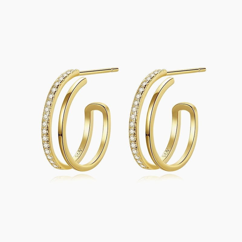 Orecchini placcati in oro