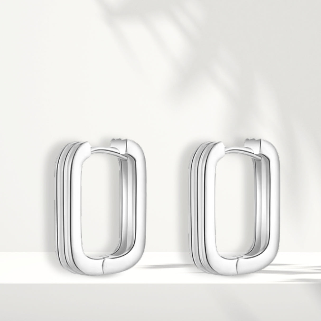 Orecchini in argento bianco