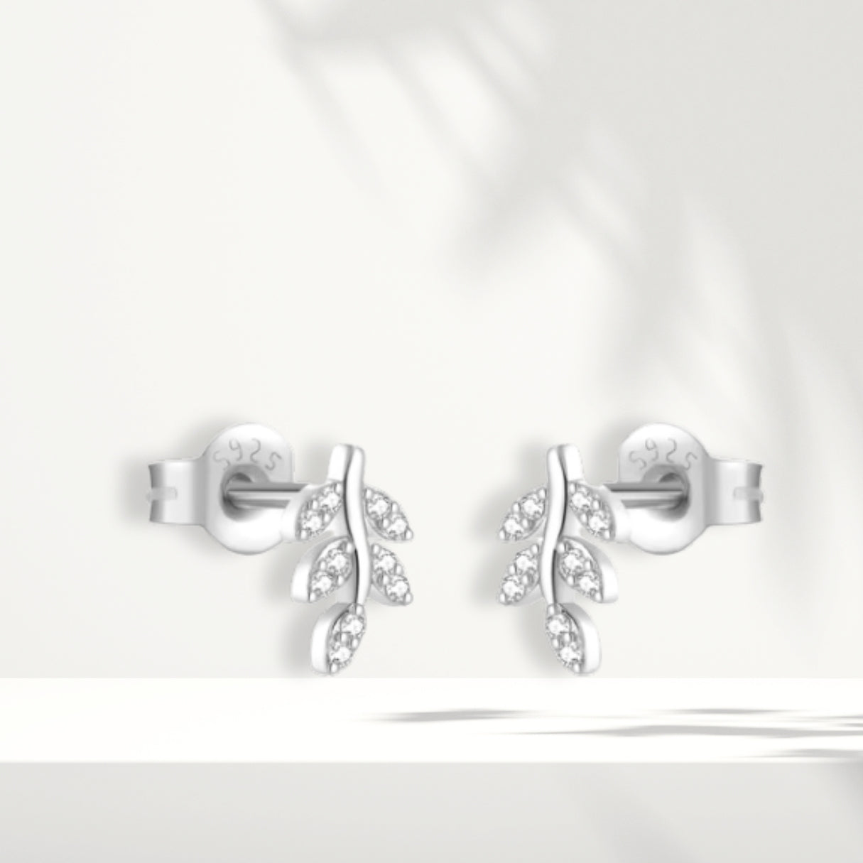 Orecchini in argento bianco