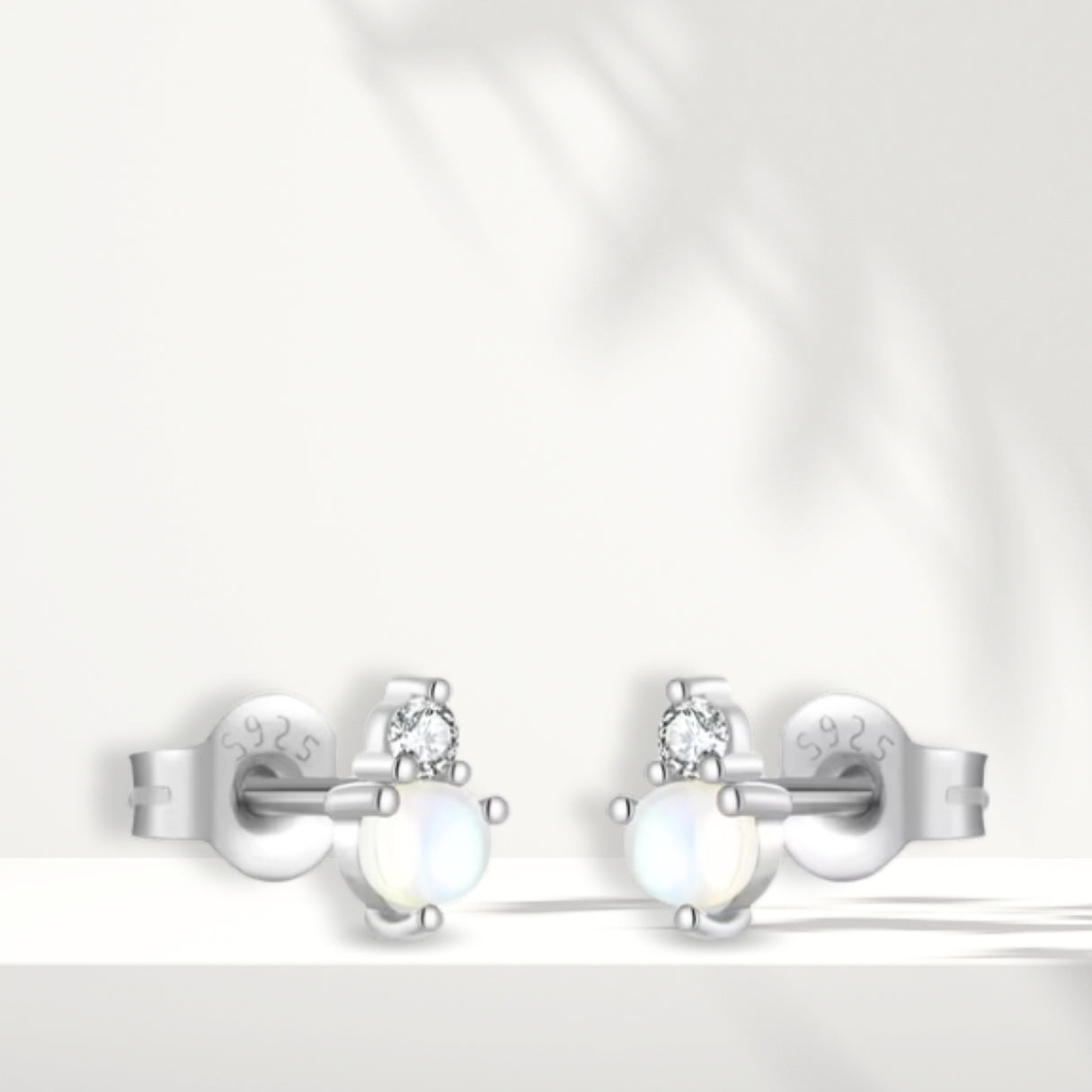 Orecchini in argento bianco