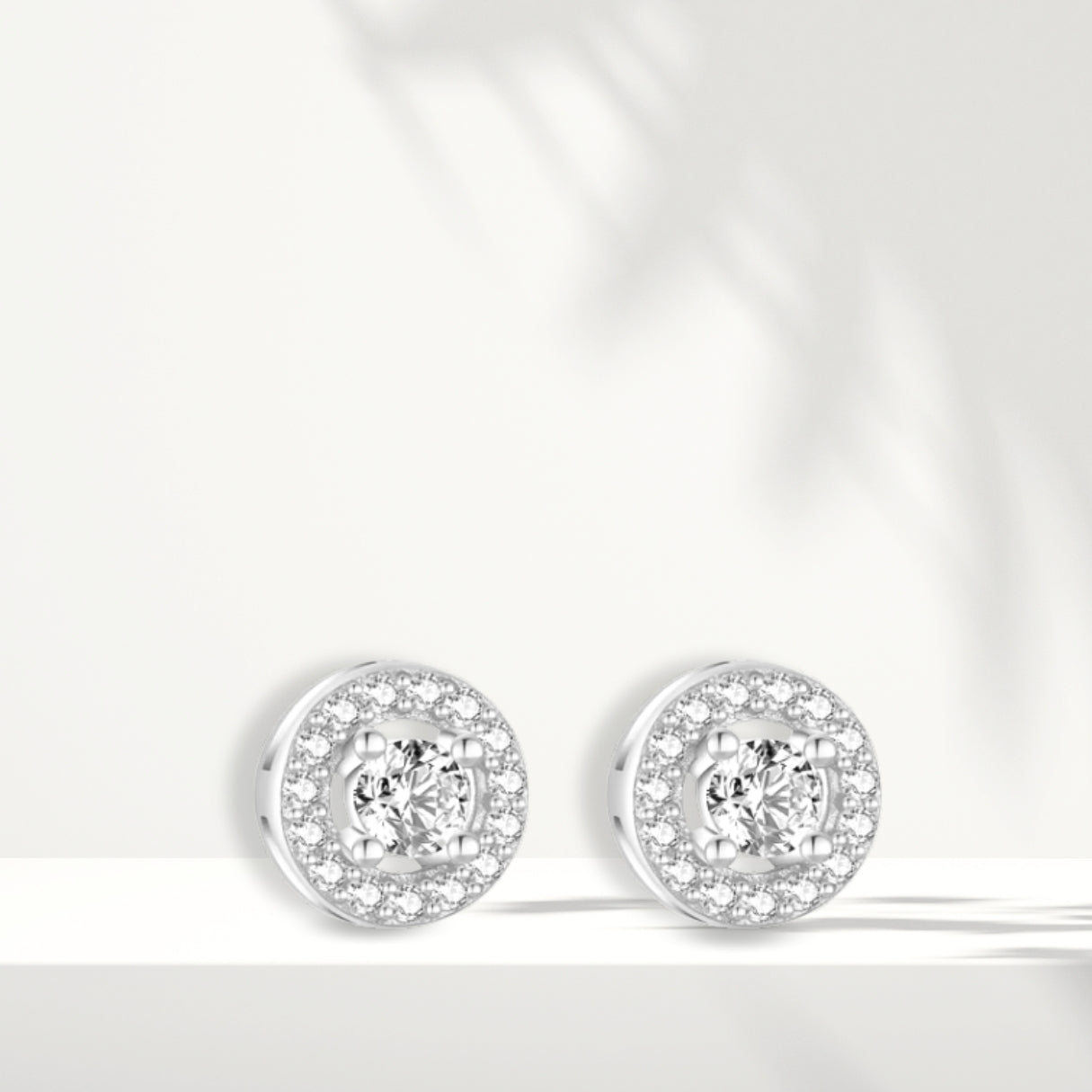 Orecchini in argento bianco