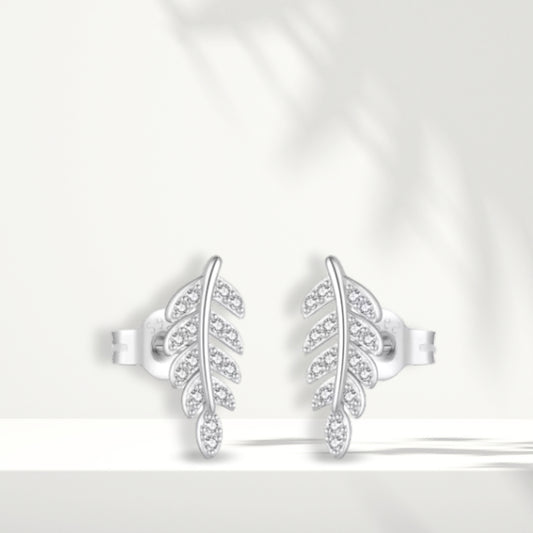 Orecchini in argento bianco