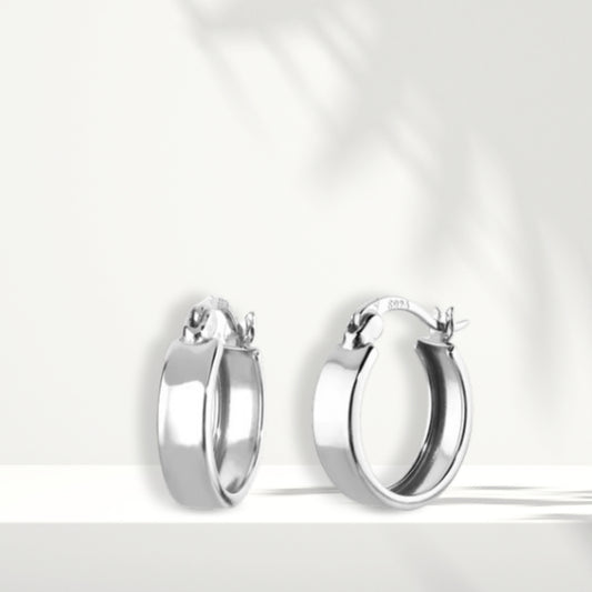 Orecchini in argento bianco