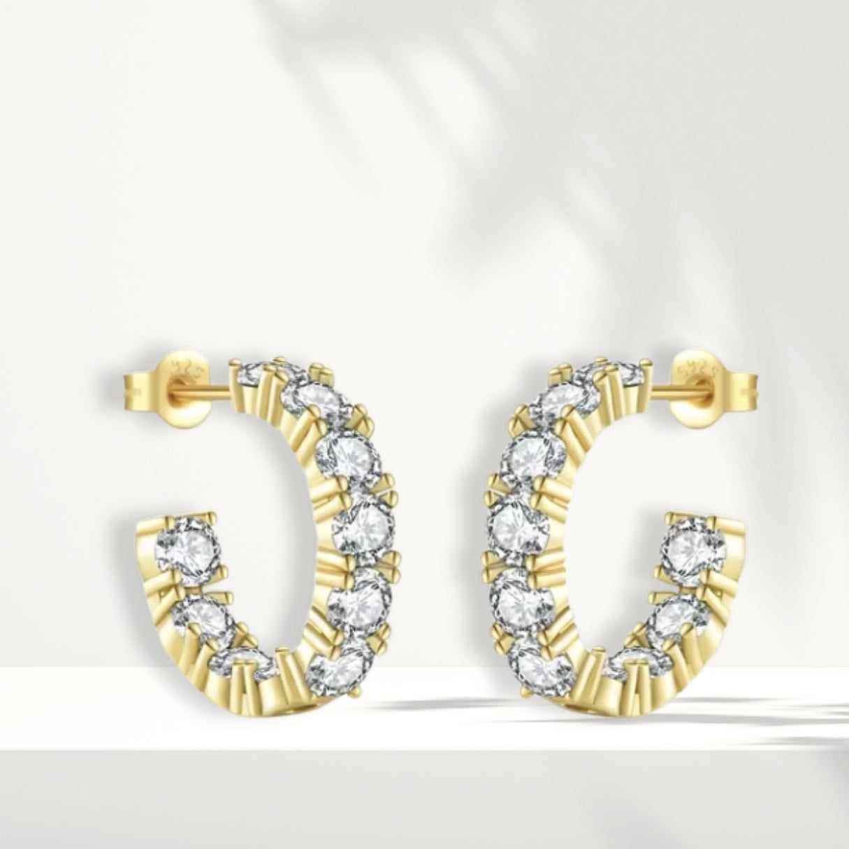 Orecchini placcati in oro