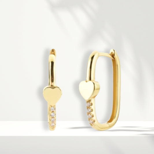 Orecchini placcati oro rosa