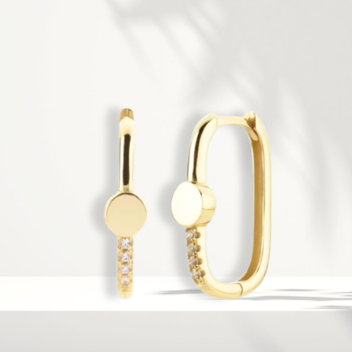 Orecchini placcati in oro