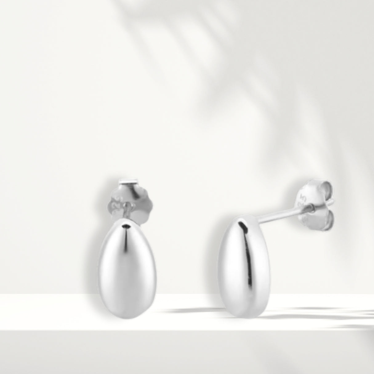 Orecchini in argento bianco