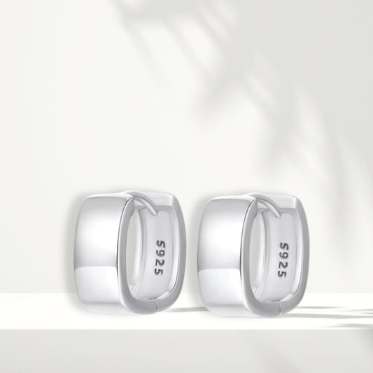 Orecchini in argento bianco