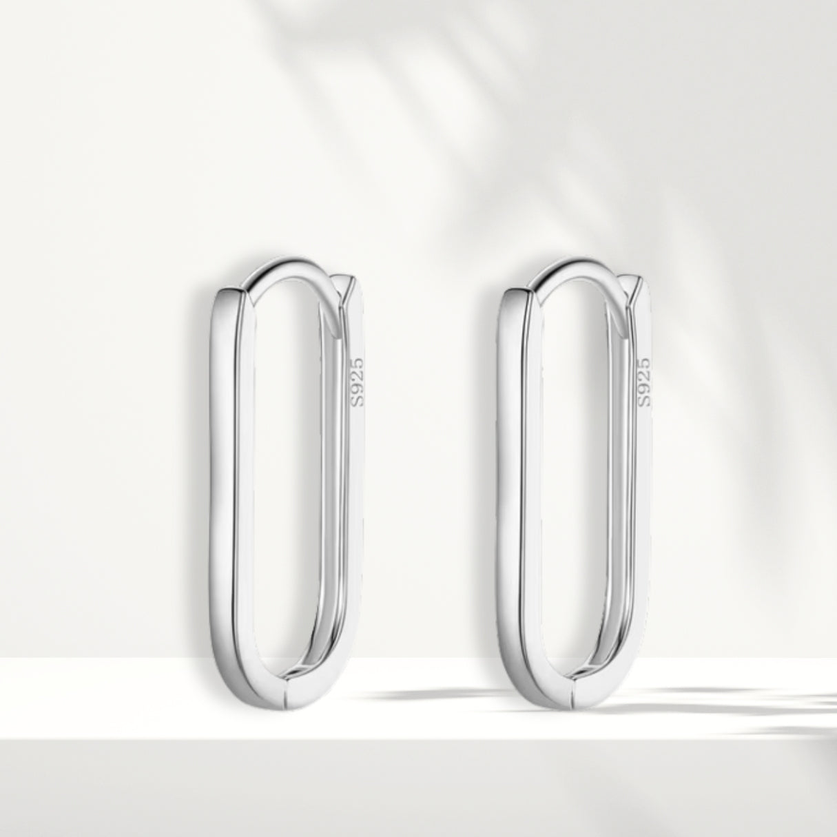 Orecchini in argento bianco