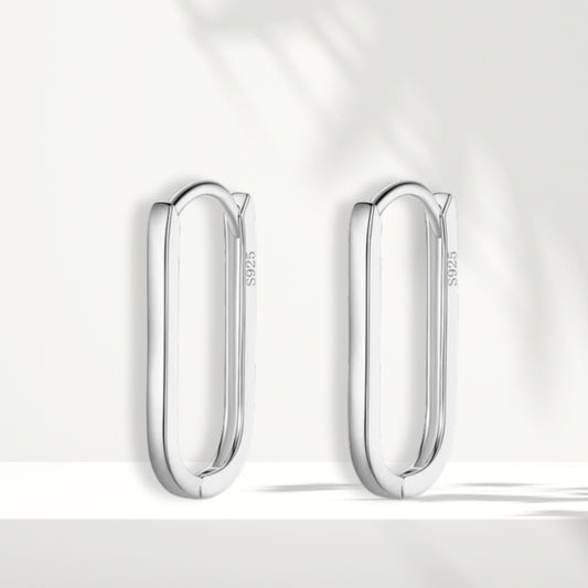 Orecchini in argento bianco