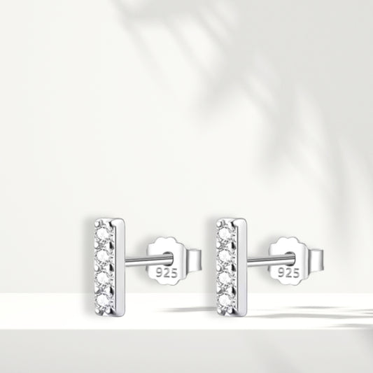 Orecchini in argento bianco