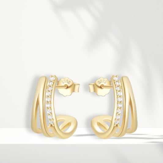 Orecchini placcati in oro