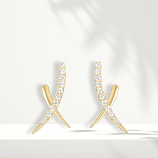 Orecchini placcati in oro