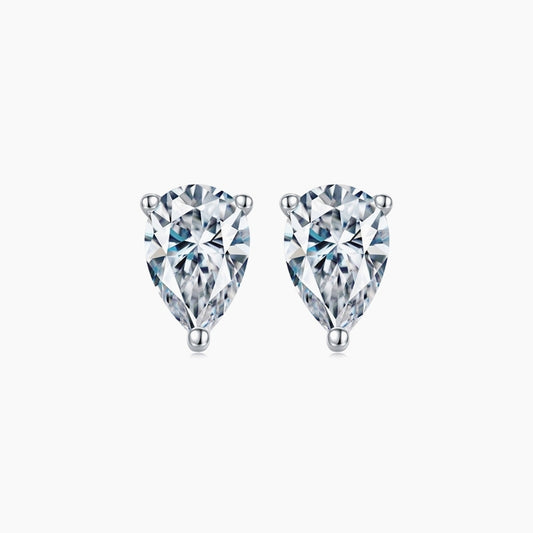 Orecchini in argento bianco