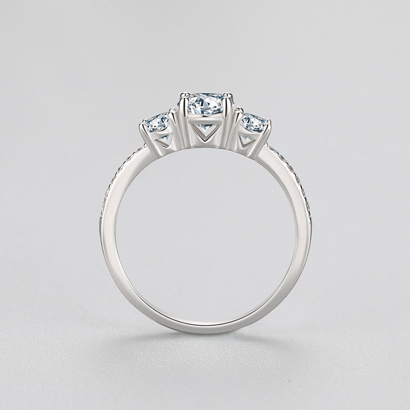 White Silver Ring